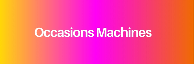 Occasions machines 